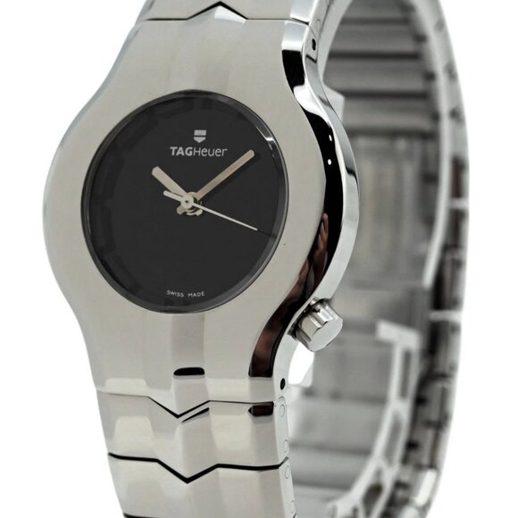 Tag Heuer 29mm Ladies Alter Ego Black Dial Stainless Steel Watch - Picture 1 of 9